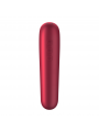 SATISFYER DUAL LOVE VIBRATOR AND SUCTIONER RED